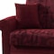 Homeroots 89" Burgundy Chenille Convertible Futon Sleeper Sofa And Toss Pillows With Storage 607148 - alternate 6