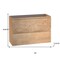 Homeroots 28" Oak Wood Freestanding Bathroom Vanity With White Sink And Two Drawers 627456 - alternate 2