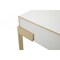 Homeroots 24" Champagne Gold and White One Drawer Nightstand 491588 - alternate 5