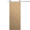 Sartodoors Modern Barn Door 18 x 80 inches, Ego 5005 Natural Oak, 6.6FT Silver Rail Track Heavy Hardware Set EGO5005BD-S-SNA-18 - alternate 1