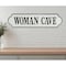 Homeroots 8" X 32" White and Black Woman Cave Metal Wall Decor 487528 - alternate 3