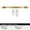 Amerock Intertwine 6-5/16 inch (160mm) Center-to-Center Champagne Bronze Cabinet Pull, 10PK 10VMP21174CZ - alternate 2