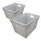 Flipside Corrugated Postal Storage Tote, 18-1/4 in L x 13-1/4 in W x 11-3/5 in H, Translucent, Plastic, 2 PK 40101 - alternate 5