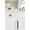 Amerock Overton 1-3/8 in 35 mm Length Brushed Matte Black/Satin Nickel Cabinet Knob BP36680BMBG10 - alternate 3