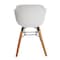 Homeroots Set Of Four White And Brown Heavy Duty Plastic And Wood Juvenile Side Chairs, 4PK 554664 - alternate 5