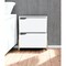 Homeroots 20" White And Natural Wood Two Drawer Nightstand 543692 - alternate 9