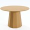 Homeroots 46" Natural Wood Pedestal Base Round Top Dining Table 721087 - alternate 1
