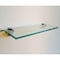 Fab Glass And Mirror Floating Glass Shelf, 4-3/4in x21in Inch-3/8in Thick Tempered Glass Shelf with 2 Free Chrome Br GS-434x21CLR - alternate 5