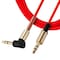 Sanoxy 3.5mm Male to M Aux Cable Cord L-Shaped Right Angle Car Audio Headphone Jack (Red) SNX-CABLE140 - alternate 2