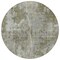 Homeroots 8' Round Green Round Abstract Washable Non Skid Indoor Outdoor Area Rug 564229 - alternate 6