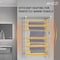 Anzzi Eve 8-Bar Wall Mounted Electric Towel Warmer Rack in Polished Chrome TW-AZ012CH - alternate 6