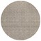Homeroots 8' Brown And Beige Round Geometric Washable Indoor Outdoor Area Rug 594457 - alternate 4