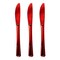 Smarty Had A Party Shiny Metallic Red Plastic Knives (600 Knives), 600PK 7959R-CASE - alternate 7