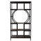 Homeroots 68" Black Open Back Four Tier Bookcase With Manufactured Wood Frame 490162 - alternate 1