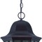 Homeroots XL Matte Black Geometric Glass Hanging Light 397990 - alternate 3
