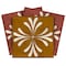 Homeroots 6" x 6" Brown And Gold Vinyl Arabesque Peel And Stick Removable Tiles 569320 - alternate 5