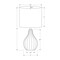 Monarch Specialties Lighting, 17"h, Table Lamp, Beige Ceramic, Ivory / Cream Shade, Contemporary, Modern I 9776 - alternate 3
