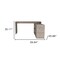 Homeroots 60" Light Gray L Shape Computer Desk 477847 - alternate 5