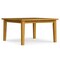 Homeroots 54" Oak Wood Frame Base Square Dining Table 640698 - alternate 1