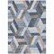 Homeroots 3' X 5' Blue Geometric Washable Indoor Outdoor Area Rug 608046 - alternate 5
