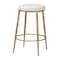 Baxton Studio Jessa Counter Stool with Hand-Forged Metal Frame 270-14727-ZORO - alternate 1