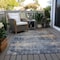 Homeroots 8' X 10' Denim Blue And Tan Abstract Washable Indoor Outdoor Area Rug 606143 - alternate 7