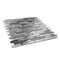 Apollo Tile Silver 11.7 in x 11.8 in Glass Glossy, Matte Floor and Wall Mosaic Tile 4.79 sqft/case, 5PK APLHTC88508-MA - alternate 8
