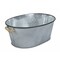 Homeroots 24" Gray And Black Steel Basket 399667 - alternate 1