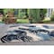 World Rug Gallery Vicenza Tropical Floral Indoor/Outdoor Area Rug 4 ft x 6 ft Navy 8011NAVY4X6 - alternate 1