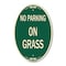Signmission On Grass, 12 Inch X 18 Inch Architectural Oval, Heavy Gauge Aluminum A-OV-G-1218-23526 - alternate 1