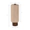 Jonathan Y Banks 15.75" Modern Minimalist Paper Pleated Column Accent LED Table Lamp, Natural JYL9105B - alternate 5