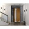 Vdomdoors Steel Door Deux 1713 Natural Oak Sidelight and Transom Black Window Stainless Inserts Single Modern DEUX1713EXD-OAKB-W36+14 x H80+16-Left-hand Inswing - alternate 3