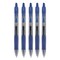 Pilot G2 Premium Gel Pen, Retractable, Fine 0.7 mm, Blue Ink, Smoke/Blue Barrel, 5PK 31299 - alternate 4