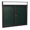 Ghent 36'' x 48'' Enclosed Vinyl Board, 2-Doors, Bronze Aluminum Frame, Illuminated Headliner, Ebony PBVLX5-183 - alternate 1