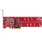 Startech.Com Dual M.2 PCIe SSD Adapter, NVMe / AHCI DUAL-M2-PCIE-CARD-B - alternate 5
