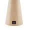 Homeroots 20" Ivory Solid Wood USB Table Lamp With Ivory Drum Shade 530947 - alternate 5