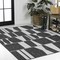 Jonathan Y Odette Modern Geometric Abstract Two-Tone Black/Cream 3 ft. x 5 ft. Indoor/Outdoor Area Rug TSN303A-3 - alternate 6