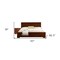 Homeroots Two Piece Brown Solid and Manufactured Wood Bedroom Set 569382 - alternate 5