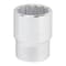 Vulcan Drive Socket, 1-1/8 in Socket, 3/4 in Drive, 12-Point, Chrome Vanadium Steel, Chrome MT-SS6036 - alternate 2