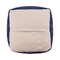 Homeroots 18" Blue Chenille Cube Pouf Ottoman 534107 - alternate 6