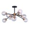 Vaxcel Orbit 32-in W Bronze and Brass Sputnik Ceiling Light Clear Glass C0238 - alternate 1