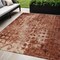 Homeroots 5' X 8' Orange Ikat Washable Indoor Outdoor Area Rug 576996 - alternate 1