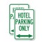 Signmission Hotel Parking Only With Bidirectional Arrow, 18'' X 24'' 2 Signs, Heavy Gauge Aluminum, 2PK A-1824-2PACK-23902 - alternate 1