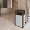 Flash Furniture Brooks 31.4G Steel Trash Can w/Locking Access Door and Removable Inner Fiberglass Bin, Brown/Silver UB-OTB-67W-BRN-SLV-GG - alternate 8