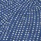 Homeroots 8' Navy Blue Gray And Ivory Round Polka Dot Washable Indoor Outdoor Area Rug 599060 - alternate 3