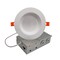 Bulbrite LED 4" Round Recessed Downlight Fixture, Metal Jbox, 75W Equivalent, 5 CCT, 27/30/35/40/50K 773301 - alternate 1