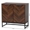 Baxton Studio Sadia Modern Walnut Brown Finished Wood Storage Cabinet 226-12917-ZORO - alternate 5