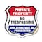 Signmission Private Property Shield Sign No Trespass, 4 inch X 4 inch, Vinyl Decal, 2PK SHI-D-2PACK-4-453 - alternate 1
