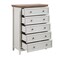 Homeroots 32" White Wood Accent Cabinet With Five Drawers 716331 - alternate 3