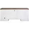 Martin Furniture Durham Computer Desk in Weathered White IMDU689 - alternate 1
